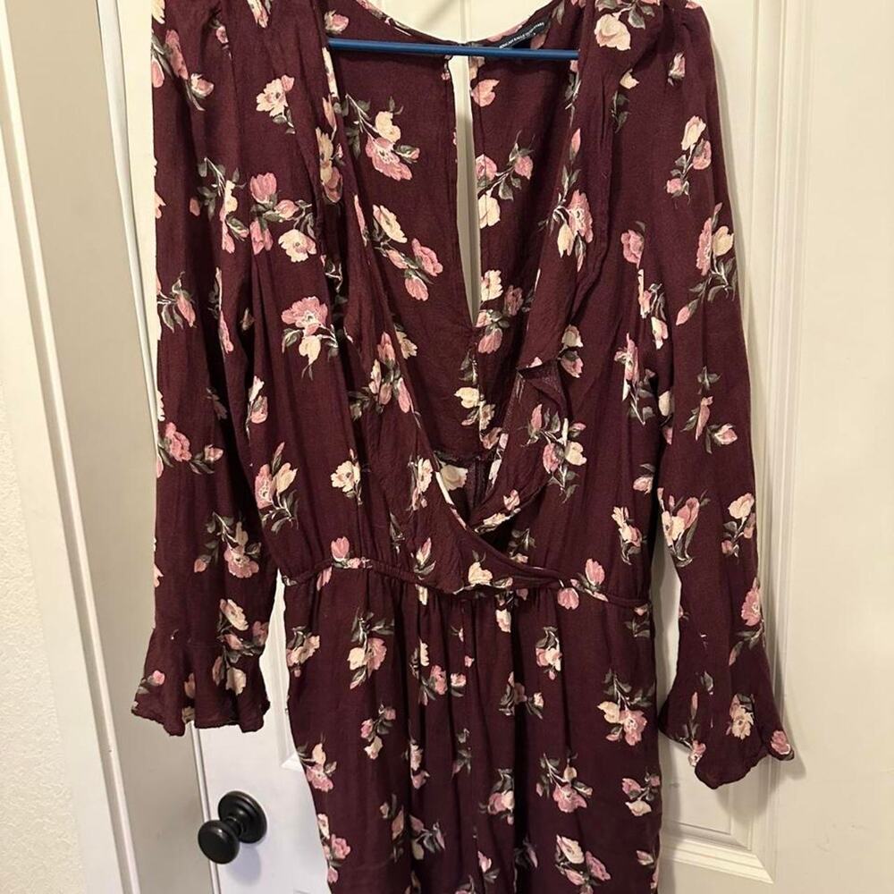 American eagle outfitters burgundy floral